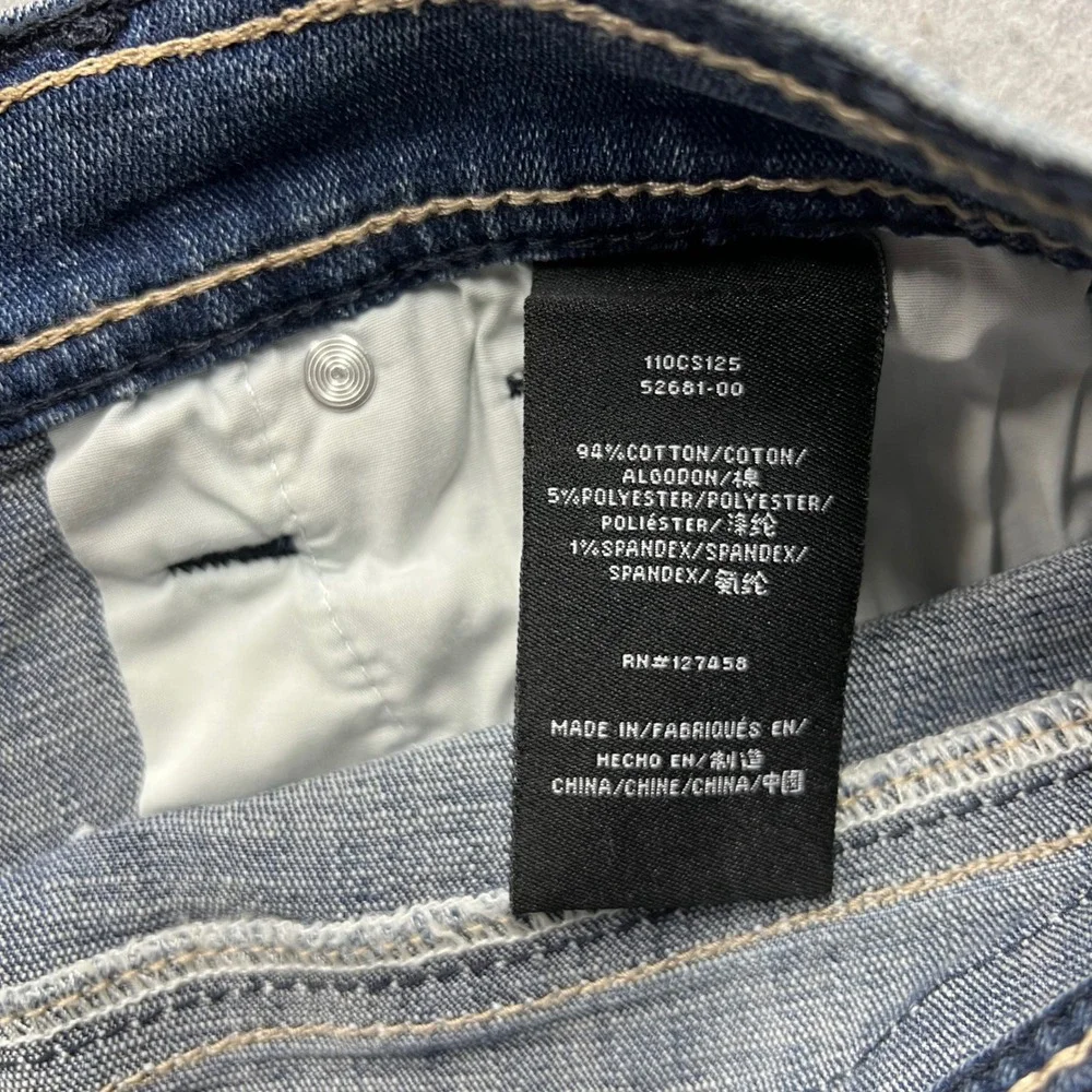 Affliction Cooper Devin Slim Straight Distressed Camo Jeans Mens 29 NWT 110CS125